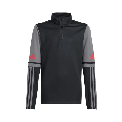 Afbeelding van adidas Performance Squadra Halfzip Longsleeve voor kinderen, Maat: 116, Schwarzgrau