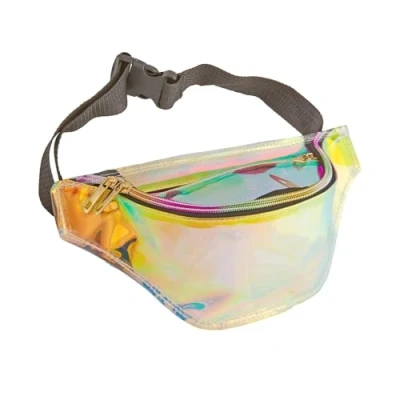 Afbeelding van W WIDMANN MILANO Party Fashion 29361 Holografische riemtas, jaren 80, retro, accessoire, kostuum, carnaval, themafeest