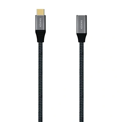Afbeelding van USB C Cable Aisens A107 0635 Grey 1 m