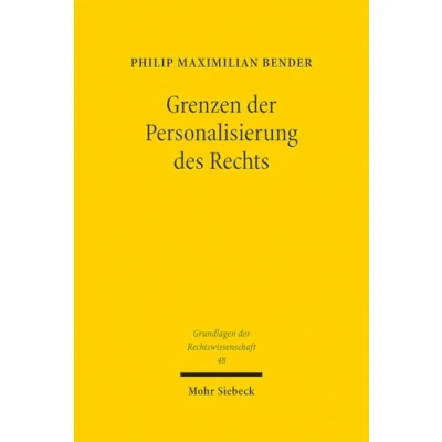Afbeelding van Grenzen der Personalisierung des Rechts: 48