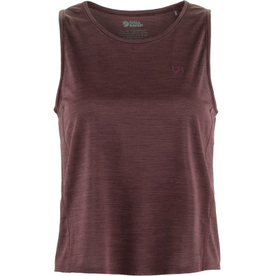 Afbeelding van Fjällräven Abisko Lite Tanktop Dames Port S Rood Outdoor Shirt