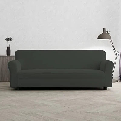 Afbeelding van Italian Bed Linen Bankovertrek &quot;Più Bello&quot;, donkergrijs, 3 plaatsen