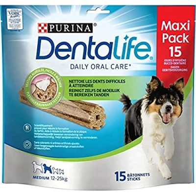Afbeelding van Purina Dentalife Daily Oral Care Hondensnacks 345 g 15 stuks Multipack Medium