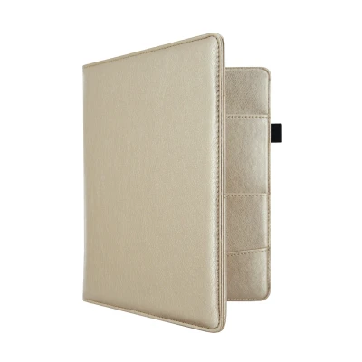 Afbeelding van Autopapieren Hoes / 17 x 23 cm Kentekenbewijs Mapje Leasemap R4 (A5) Champagne Goud