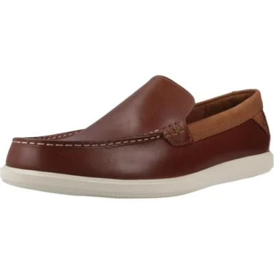 Afbeelding van Clarks heren bratton loafer, Dark Tan, 44.5 EU