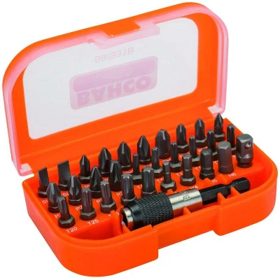 Afbeelding van Bahco 59/S31B IP Bitset 31 delig voor gleuf , Phillips Pozidriv TORX® zeskantschroeven