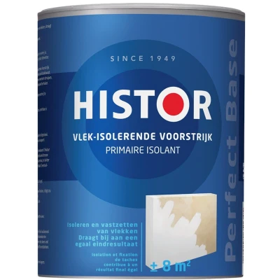 Afbeelding van histor perfect base vlek isolerende voorstrijk wit 1 ltr
