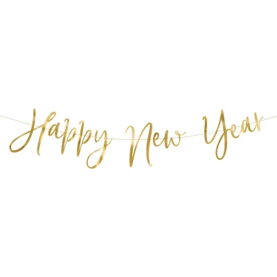 Afbeelding van Partydeco Letterslinger Happy New Year