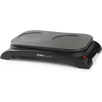 Afbeelding van DOMO DO8715P Dubbele Crêpemaker Ø 18cm Zwart