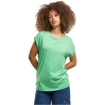 Afbeelding van Urban Classics Extended Shoulder Tshirt basic, Dames, Maat: 5XL, Ghostgreen