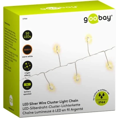 Afbeelding van Clusterverlichting led kerstverlichting binnen en buiten 50 lampje