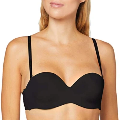 Afbeelding van Emporio Armani Bandeau Strapless Custom FIT BRA BH, Dames, Maat: 80C, Nero
