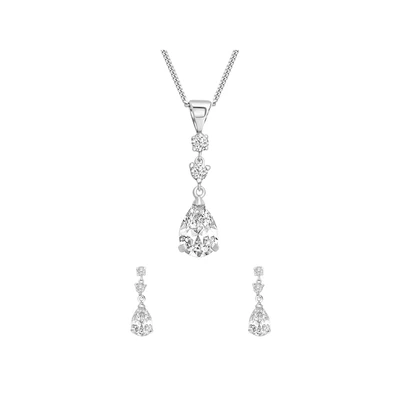 Afbeelding van Lucardi 925 Silver Oorbellen, Dames, Maat: One Size, Zilver