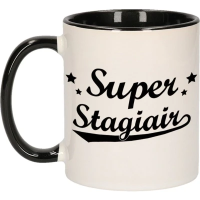 Afbeelding van Super stagiair cadeau mok / theebeker 300 ml feest mokken