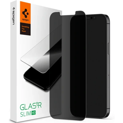 Afbeelding van Screenprotector Apple iPhone 12 Mini: Spigen GLAStR Privacy