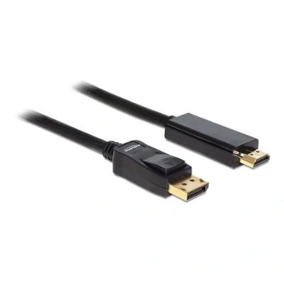 Afbeelding van Delock 82587 Kabel DisplayPort 1.1 male &gt; High Speed HDMI A passief 2 m zwart