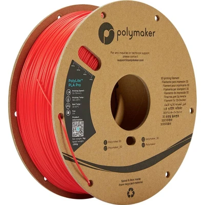 Afbeelding van Polymaker POLYLITE™ PLA PRO 3D filament Red Jam free 1.75 mm 1KG