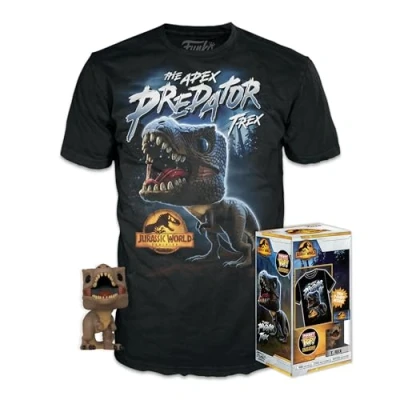 Afbeelding van FUNKO POCKET POP! &amp; TEE JURASSIC T REX XL.