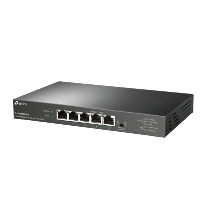 Afbeelding van TP Link TL SG105PP M2 netwerk switch Unmanaged Gigabit Ethernet (10/100/1000) Zwart