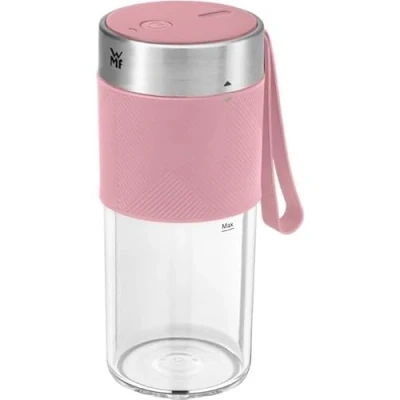 Afbeelding van WMF Küchenminis Mix on the Go 300 ml, mini mixer to go, USB Smoothie Maker, oplaadbare persoonlijke blender, draagbare voor smoothies, shakes, roze