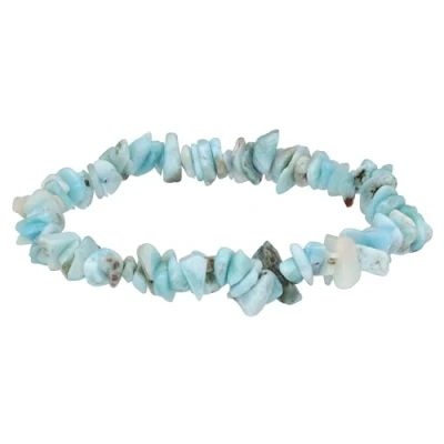 Afbeelding van Lebensquelle Plus larimar Splinterarmband, hoogwaardige edelstenen armband, 19 centimeters, Edelsteen,