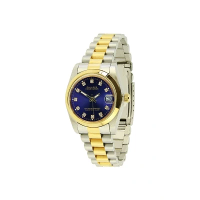 Afbeelding van PHILIPPE CONSTANCE &quot;MEDIUM BI COLOR&quot; STONES BLUE