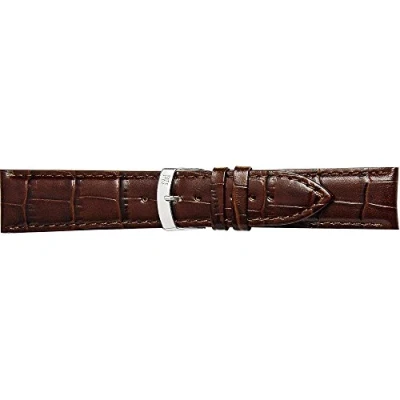 Afbeelding van Morellato horlogeband Extra X3395656032CR30 / PMX032EXTRA30 Croco leder Donkerbruin 30mm + standaard stiksel