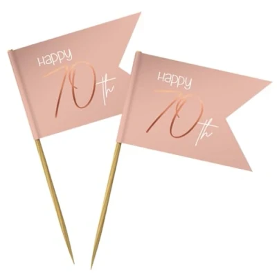 Afbeelding van Folat Prikkers Elegant Lush Blush 70 Jaar 36 stuks