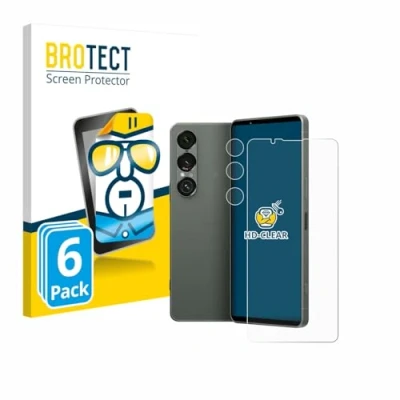 Afbeelding van BROTECT Screenprotector voor Sony Xperia 1 VII (Voor+Camera) Folie Beschermfolie transparant (6 Stuks)