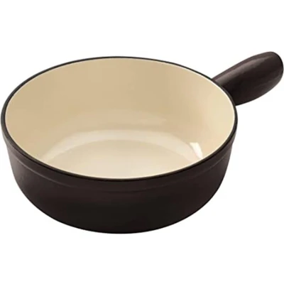 Afbeelding van Kuhn Rikon Caquelon Gietijzer Zwart 2.4 liter 24 cm