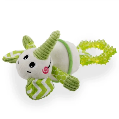 Afbeelding van All For Paws Little Buddy Goofy Elephant Hondenspeelgoed 26x17x12 cm Groen