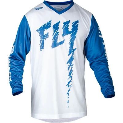Afbeelding van Fly Racing 2024 F 16 jeugd Crossshirt True Blauw / Wit maat YL