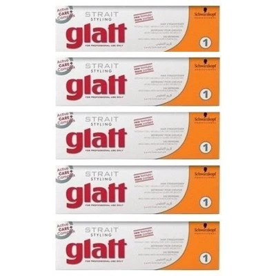 Afbeelding van 5x Schwarzkopf Strait Styling Glatt kit 1 2x40ml bundel/set/pakket