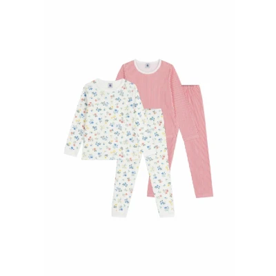 Afbeelding van Petit Bateau 2 PACK Pyjama multicoloured voor kinderen, Maat: 128, Multi coloured