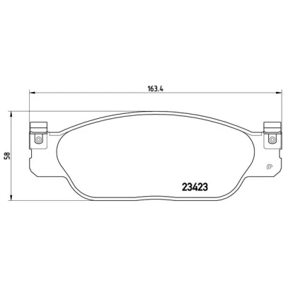 Afbeelding van Brembo Remblokset P 36 012