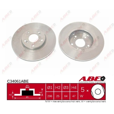 Afbeelding van ABE Remschijven C34061ABE