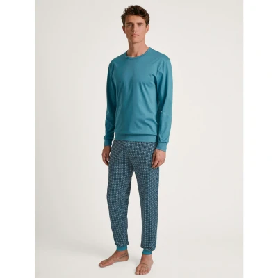 Afbeelding van CALIDA Relax Streamline 2 Pyjama, lang heren, blauw, 52/54