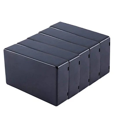 Afbeelding van Yosoo 5 Stuks Waterdichte Aansluitdoos 100x60x25mm Zwart Plastic Cover Project Elektronische Behuizing Instrument Case DIY Power Junction Box