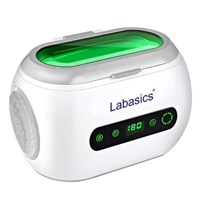 Afbeelding van Labasics Ultrasone Reinigingsmachine, Professioneel Compact Multifunctionele Reiniger met Digitale Timer voor Sieraden Brillen Munten Horloges Kunstgebitten Laboratorium Instrumenten, 600 ml