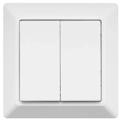 Afbeelding van Wandschakelaar draadloos voor Philips Hue app Wit Incl. batterij Plak of schroefbevestiging Schakelen &amp; Dimmen