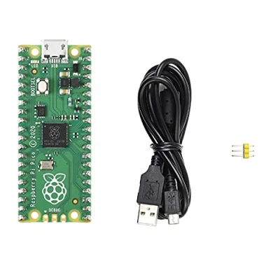 Afbeelding van IBest Colourful Pre Soldered Raspberry Pi Pico RP2040 Microcontroller Board with Header Flexible Mini Based on Chip,Dual core Arm Cortex M0+ Processor,Support C/C++/Python