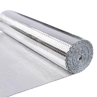 Afbeelding van VOUNOT Thermische isolatie van aluminiumfolie, dubbelzijdig, 3 mm, duurzaam, voor reflector, warmteradiator en bescherming tegen kou, ideaal ramen, auto, radiator, 1 x 10 m