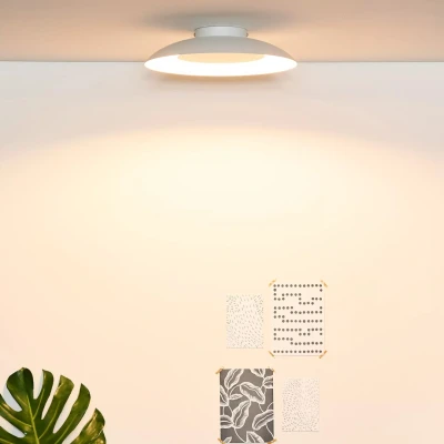 Afbeelding van Lucide FOSKAL Plafonnière Ø 34,5 cm LED 1x12W Wit
