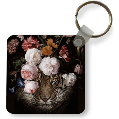 Afbeelding van Sleutelhanger Uitdeelcadeautjes Bloemen Jan Davidsz de Heem Tijger Schilderij Stilleven Oude meesters Plastic