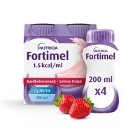 Afbeelding van Fortimel Energy Aardbei Flesjes 4x200ml