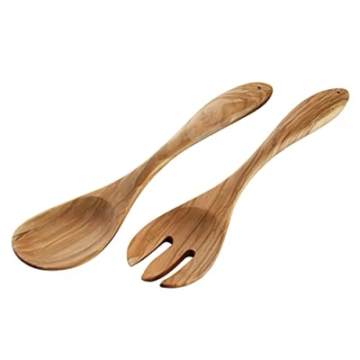 Afbeelding van Cilio 0000182125 saladebestek exclusief 30 cm, hout, zilver
