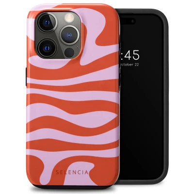 Afbeelding van Apple iPhone 15 Pro Hoesje Kunststof Selencia Hardcase/Backcover Dream Swirl Pink Telefoonhoesje