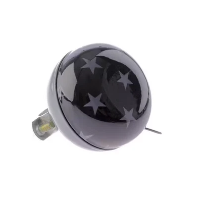 Afbeelding van NietVerkeerd Nv ding dong bel 60mm stars zwart met sterren kaart