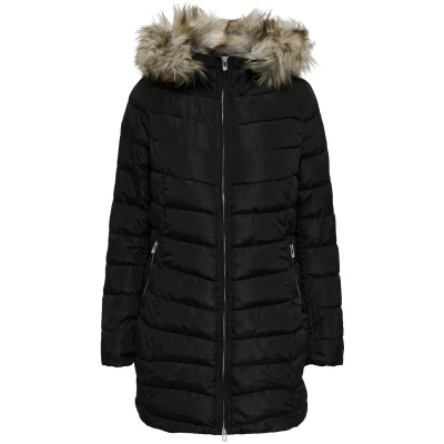 Afbeelding van ONLY Onlellan Winterjas, Dames, Maat: Medium, Black
