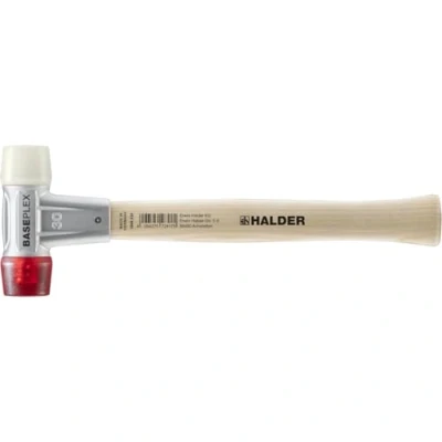 Afbeelding van Halder baseplex hamer nylon/celluloseacetaat hout 360gr 30mm